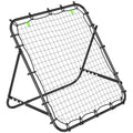 Adjustable Rebounder Net Kickback Target Goal for Teens Adults Training, Black