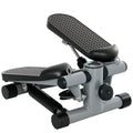 SPORTNOW Mini Stepper, Compact Step Machine Exerciser for Home Workouts, with Resistance Bands, LCD Monitor, Non-Slip Pedals